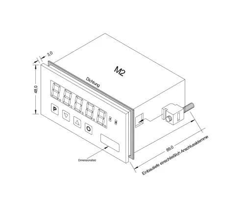 M2.96-145 F – Maßzeichnung